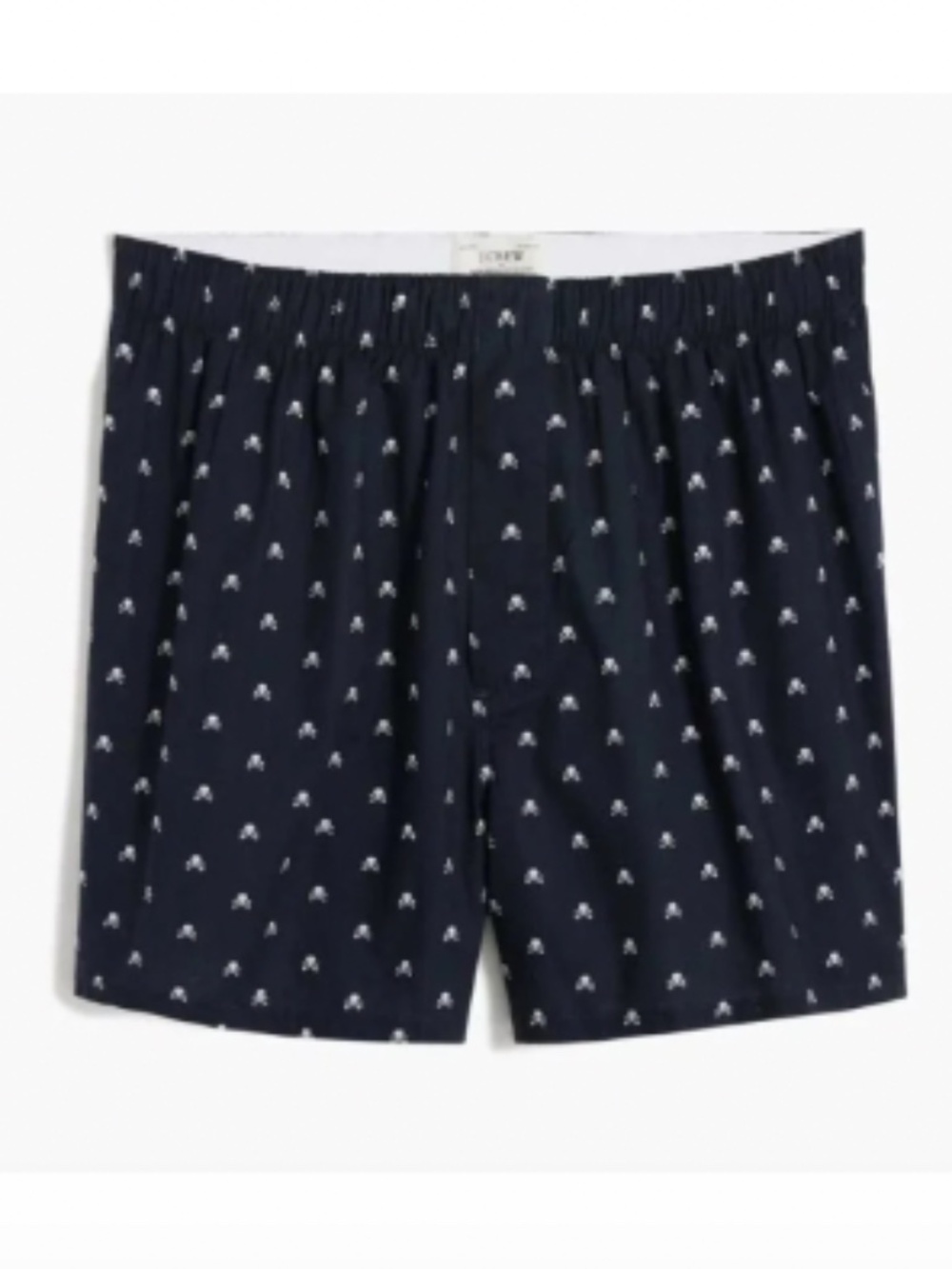 NWT J. Crew Skull and Crossbones boxers L